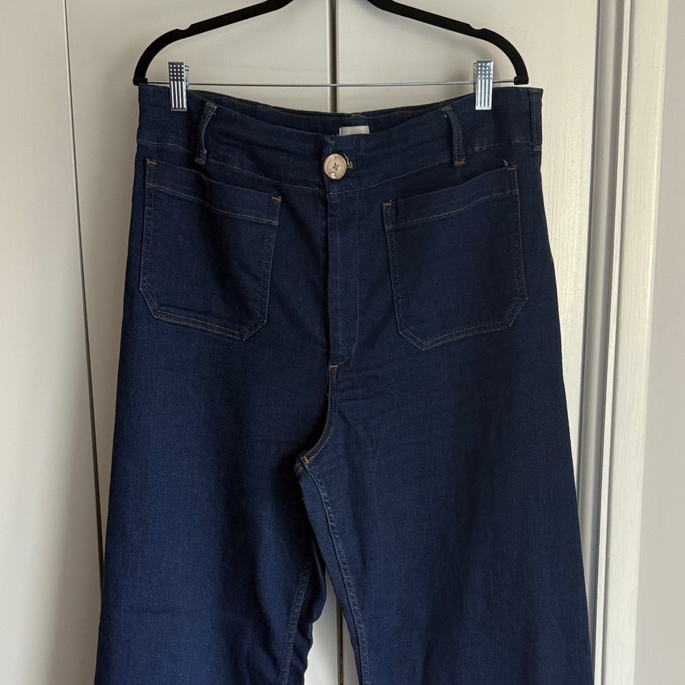 Anthropologie Maeve The Colette Full Length Wide Leg Jeans - Picture 2 of 12